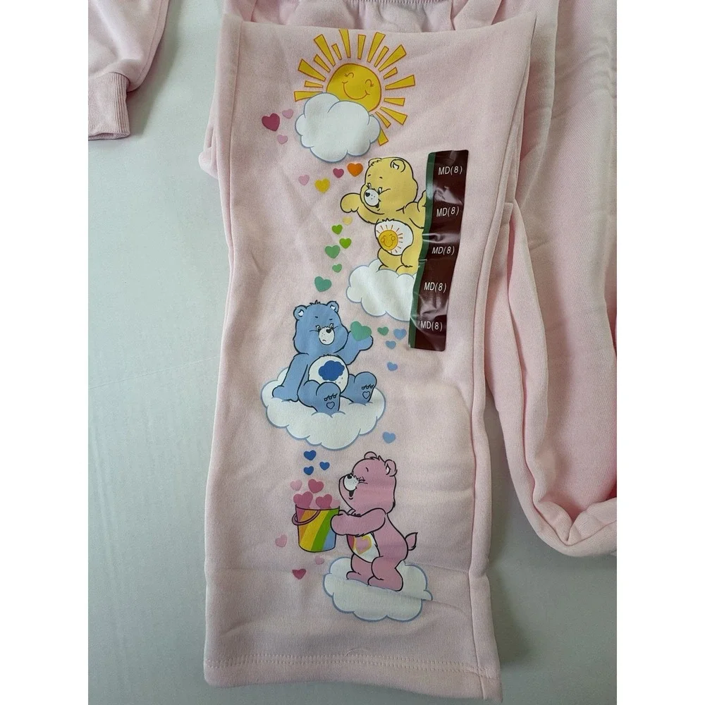 Mad Engine Care Bears Pink Sweatsuit Kids Medium (8) NWT